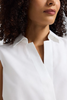 Image of Foxcroft Taylor No Iron Stretch Sleeveless Shirt - White