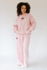 Image of Happy Camp3r Puff Series Wide Leg Sweatpant - Ballet Pink