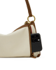 Image of Hammitt Kyle Small Shoulder Bag - Cream/Mahogany/Antique Gold