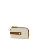 Image of Hammitt 210 East Leather Wallet - Cream/Mahogany/Antique Gold