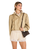Image of Hammitt Kyle Small Shoulder Bag - Belted Espresso/Gunmetal