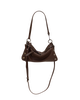 Image of Hammitt Kyle Small Shoulder Bag - Belted Espresso/Gunmetal