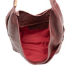 Image of Hammitt Tom Medium Zip Hobo Bag - Cherrywood Pebble/Brushed Gold