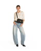 Image of Hammitt Beverly Medium Shoulder Bag - Starlight/Brushed Gold