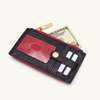 Image of Hammitt 210 West Wallet - Black/Brushed Gold/Red Zip