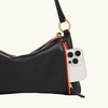 Image of Hammitt Kyle Small Shoulder Bag - Black/Brushed Gold/Red Zip