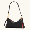 Image of Hammitt Kyle Small Shoulder Bag - Black/Brushed Gold/Red Zip