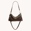 Image of Hammitt Kyle Small Shoulder Bag - Espresso Pebble/Silver
