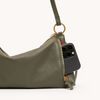 Image of Hammitt Kyle Small Shoulder Bag - Olive Pebble/Brushed Gold