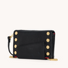 Image of Hammitt Levy Wallet - Black/Brushed Gold/Red Zip