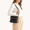 Image of Hammitt VIP Medium Clutch - Black/Brushed Gold/Red Zip