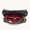 Image of Hammitt VIP Medium Clutch - Black/Brushed Gold/Red Zip