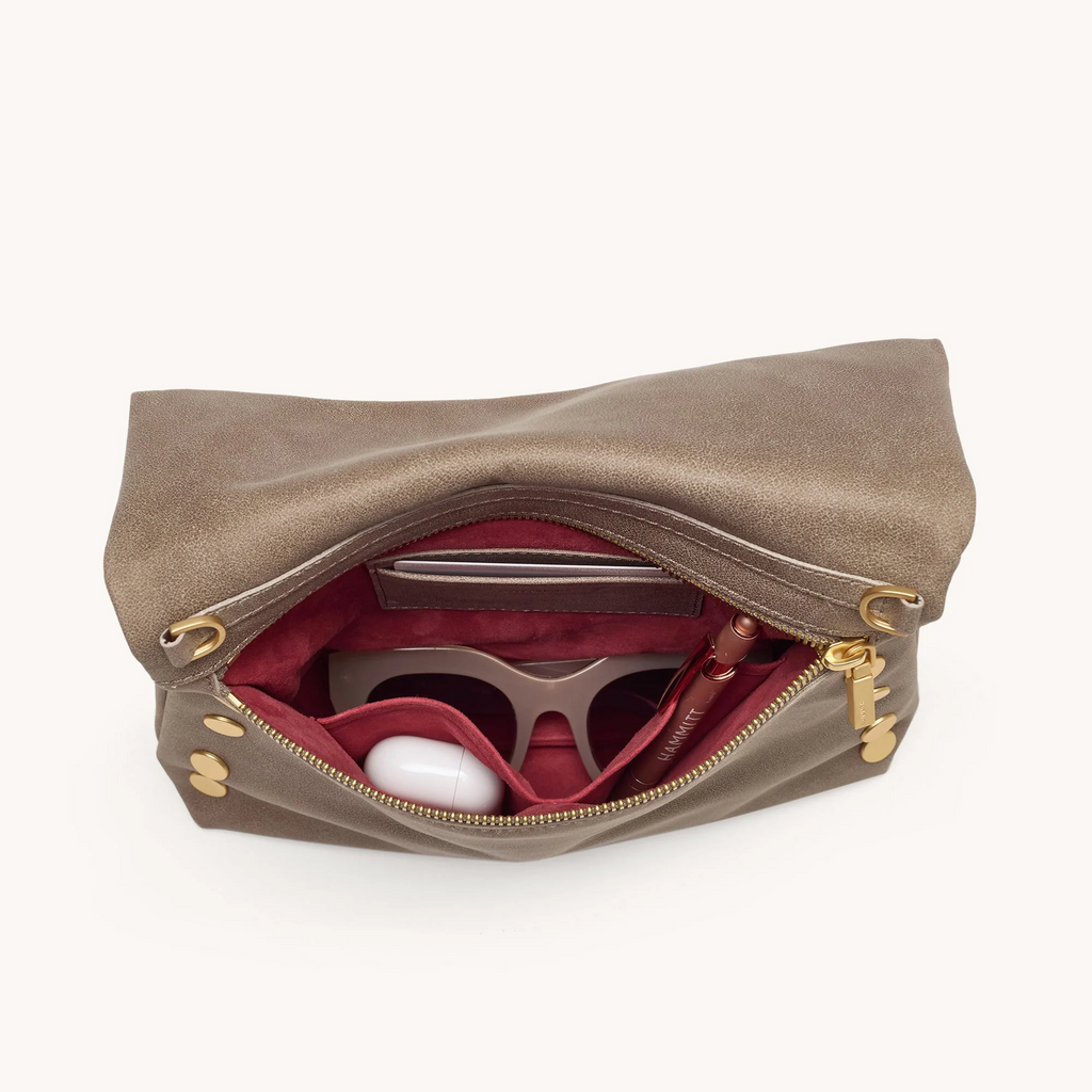 Hammitt VIP Medium Clutch - Pewter/Brushed Gold