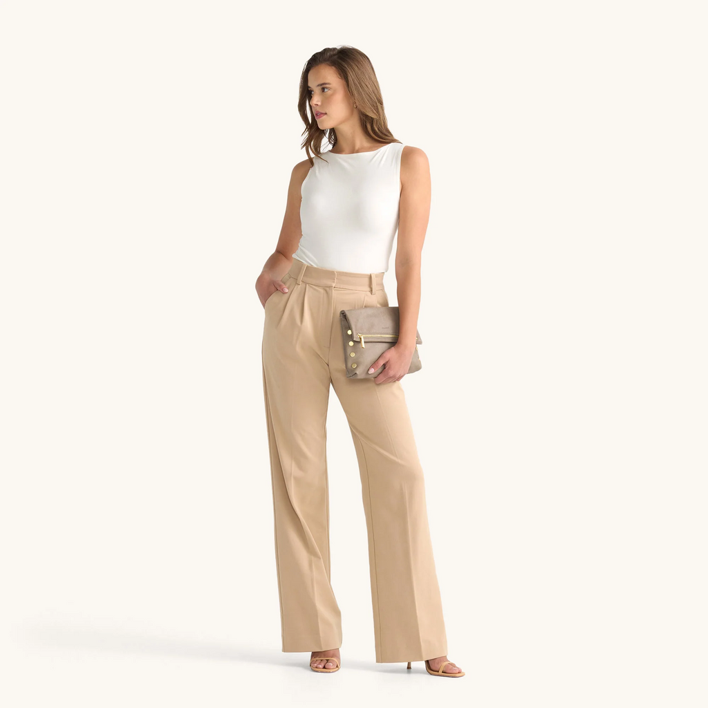 Hammitt VIP Medium Clutch - Pewter/Brushed Gold