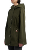 Image of Hunter Adela Cotton Canvas Rain Jacket - Hunter Green