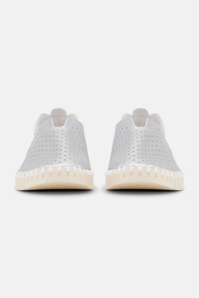 Ilse Jacobsen Metallic Tulip Slip On Sneaker - Silver