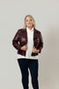 Image of Insight New York Vegan Leather Jacket - Bordeaux