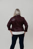 Image of Insight New York Vegan Leather Jacket - Bordeaux