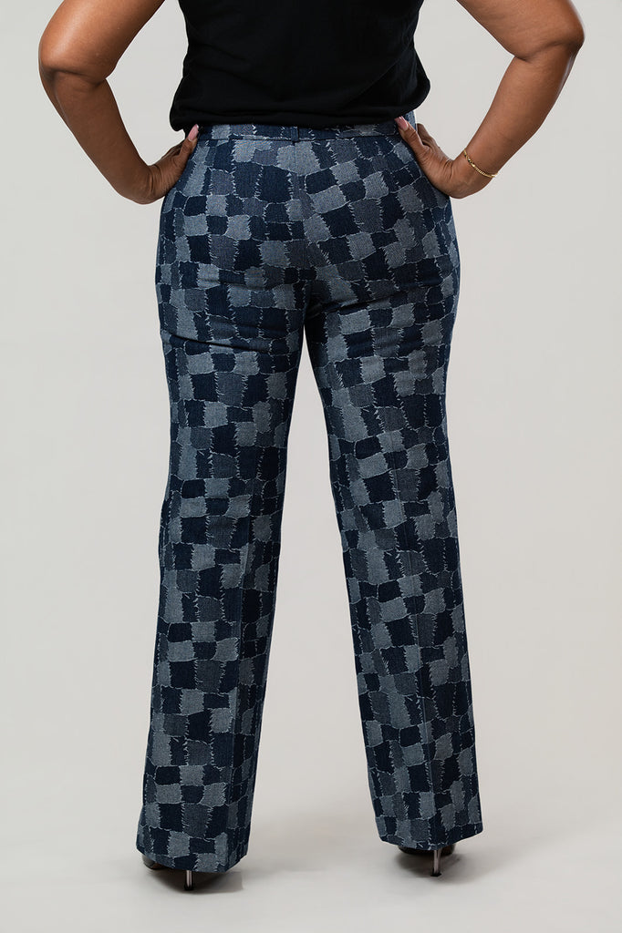 Insight New York Patchwork Pant - Denim