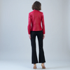 Image of Clara Sunwoo Liquid Leather Jacket - Red