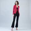 Image of Clara Sunwoo Liquid Leather Jacket - Red