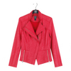 Image of Clara Sunwoo Liquid Leather Jacket - Red