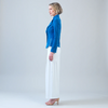 Image of Clara Sunwoo Soft Suede Jacket - French Blue