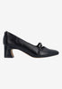 Image of J. Reneé Kavira Lizard Embossed Mary Jane Pump - Black