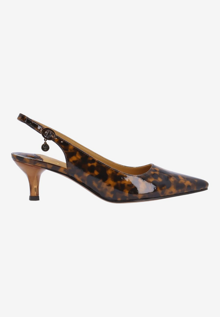 J. Reneé Ferryanne Slingback - Tortoiseshell Patent