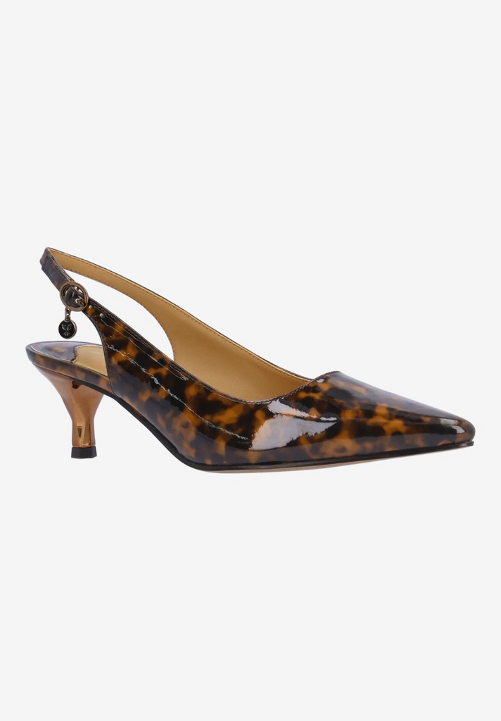 J. Reneé Ferryanne Slingback - Tortoiseshell Patent