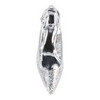 Image of J. Reneé Ferryanne Rhinestone Embellished Vinyl Kitten Heel Slingback - Clear/Silver