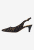 Image of J. Reneé Jeyora Leopard Print Fabric Slingback - Brown/Black