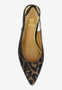 Image of J. Reneé Jeyora Leopard Print Fabric Slingback - Brown/Black