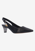 Image of J. Reneé Mayetta Slingback - Black Kidskin