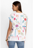 Image of Johnny Was Katie Embroidered Relaxed Top - White/Multicolor