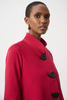Image of Joseph Ribkoff Tulip Sleeve Three Button Trapeze Jacket - Deep Cherry