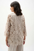 Image of Joseph Ribkoff 3/4 Sleeve Guipure Lace Jacket - Moonstone