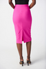 Image of Joseph Ribkoff Lux Twill Pull On Skirt - Ultra Pink