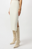 Image of Joseph Ribkoff Sweater Knit Midi Skirt - Winter White