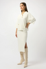 Image of Joseph Ribkoff Sweater Knit Midi Skirt - Winter White