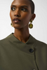 Image of Joseph Ribkoff Heavy Knit Boxy Jacket - Avocado