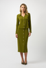Image of Joseph Ribkoff Moss Crepe Pull-On Pencil Skirt - Artichoke