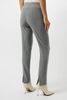 Image of Joseph Ribkoff Melange Silky Knit Straight Leg Pull-On Pants - Silver
