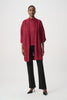 Image of Joseph Ribkoff Embellished Sparkly Long Cardigan - Deep Cherry