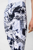 Image of Joseph Ribkoff Millennium Conversational Print Pull On Crop Pant - Blue/Vanilla