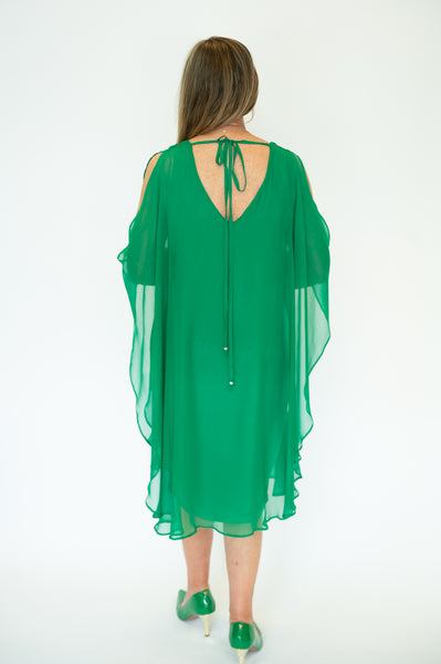 Julian Chang Avatar Dress - Emerald Green