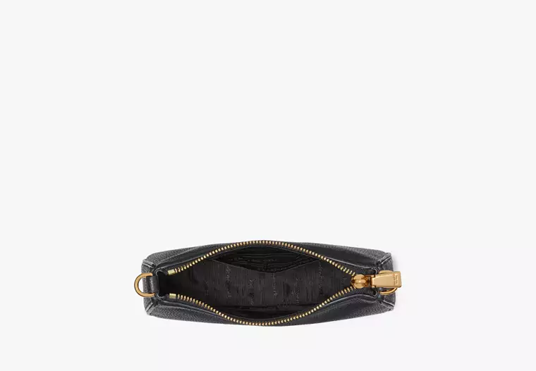 Kate Spade Double Up Pebbled Leather Crossbody Bag - Black