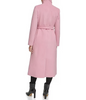 Image of Kenneth Cole Convertible Collar Wool Blend Belted Maxi Coat - Pink
