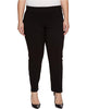 Image of Krazy Larry Pull On Ankle Pant Plus Size - Black