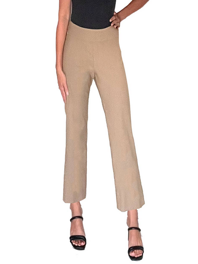 Krazy Larry Pull On Flare Pant - Taupe